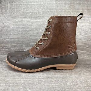 London Fog Seth Duck Boots Men Cognac Brown Size 11 CL30424M Outdoors Spring New